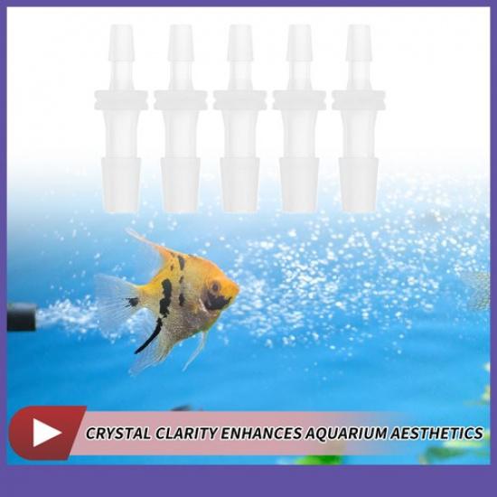 Five Plastic Hose Barb Fitting 18" To 316" Hose ID Connectors Clear Universal