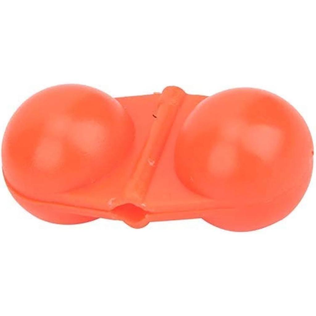 Fishing Rattles for catfishing,Double Rattle,40Pcs Portable ABS Double Rattle Sea Fishing Attractor Bell Beads Accessory for Luring Fish(red)