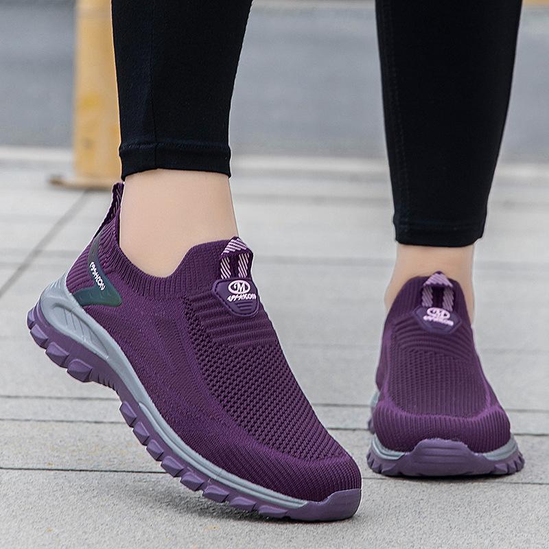 

2025 весна-лето прогулочная обувь для мам с мягкой подошвой, нескользящая, для отцов среднего и пожилого возраста, дышащая, для мужчин и женщин, легкая, для ног 41