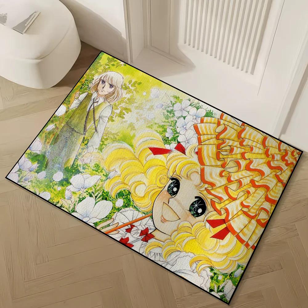 

Candy Candy Anime Door Mat Welcome Doormat Non-slip Floor Mat Bedroom Kitchen Bath Balcony Hallway Rugs Home Decoration Carpet 60cm x 90cm