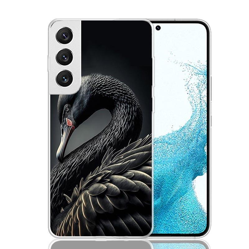 Black Swan Noble Phone Case For Samsung Galaxy S26 S25 Edge S24 S23 FE S22 Ultra S21 Plus S20 + Fundas Cover Coque Galaxy S25 S2