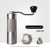 Stainless Steel Manual Coffee Grinder with External Adjustment and Seven-Star Ghost Teeth for Pour-Over Brewing