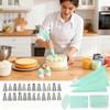 34Pcs Piping Kit Reusable Butter Piping Bag Scraper Full Set Of Baking Tools Decorative Baking DIY