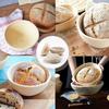 Round Rattan Fermentation Basket, Fabric and Natural Rattan, Bread Basket, Unlined, Washable, Baking Tools, Cookware, Kitchen Utensils, 20*8cm