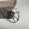 Silver Ring with Natural Baroque Pearl, Item Weight 8.94 G (2185116)