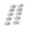 10 Pcs Metall Herz Form Einsatz Schnuller Halter Hosenträger Clips für Hause Handwerk