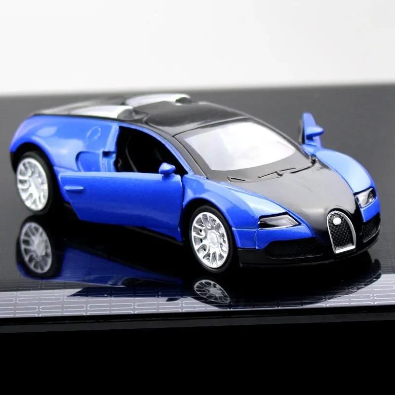 1:36 Sportwagen Hohe Simulation Druckguss Metalllegierung Modellauto Rückzieher Sammlung Kinderspielzeug Geschenke gray