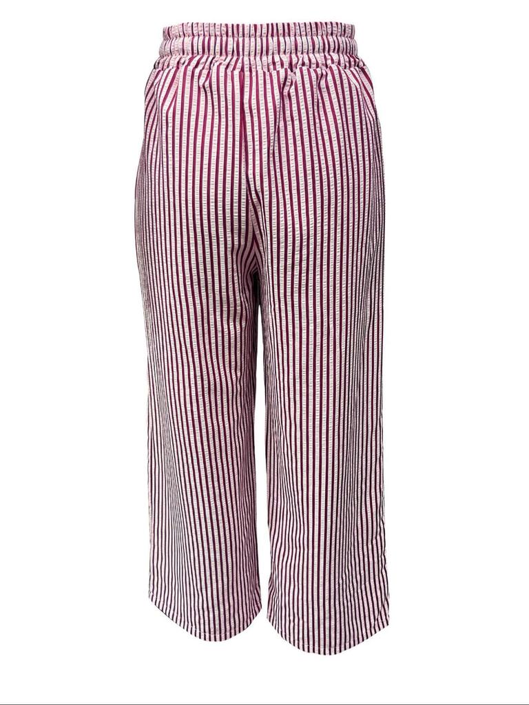 Striped Casual Long Pants - 2025 European & American Women's Fashion