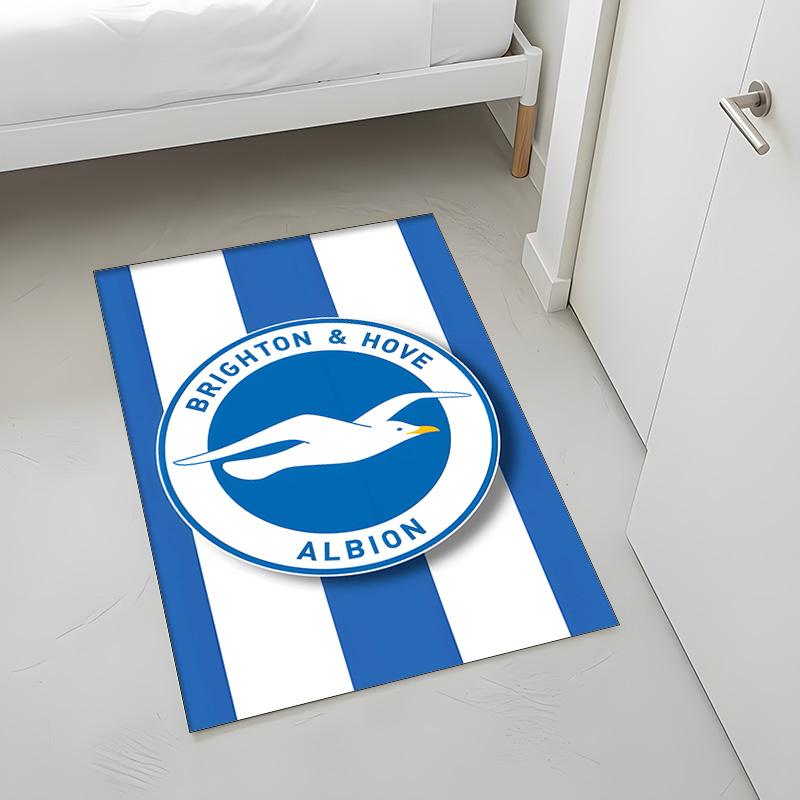 Brighton & Hove Albion Football Club (1) Rug Suitable For Living Rooms Bedrooms Computer Rooms Dining Areas And Placement Under Tables And Chairs Also