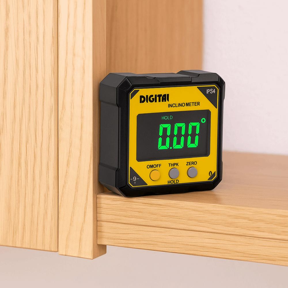 Rechargeable Laser Angle Ruler 4 Sides Magnet Inclinometer Angle Gauge Tilt Angle Box Woodworking