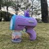 New Handheld Fully Automatic Stickers Space Blowing Bubble Toy Bubbles Gun Outdoor Bubble Machine Gift Holiday Gift Toy.