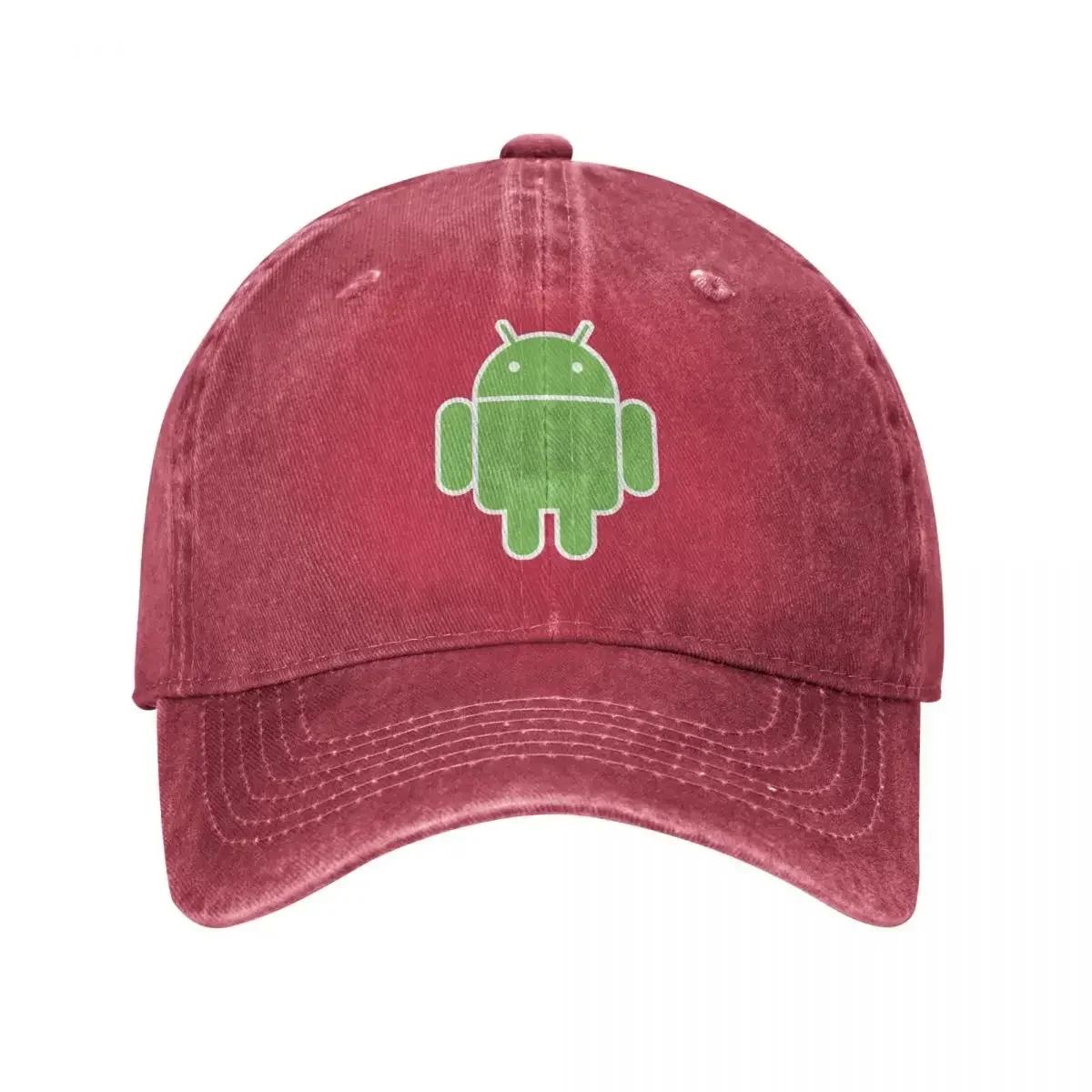

Винтажная Бейсболка Android для Мужчин Женщин Потертая Джинсовая Кепка Snapback Для Улицы Летний Подарок Кепки Кепка One Size