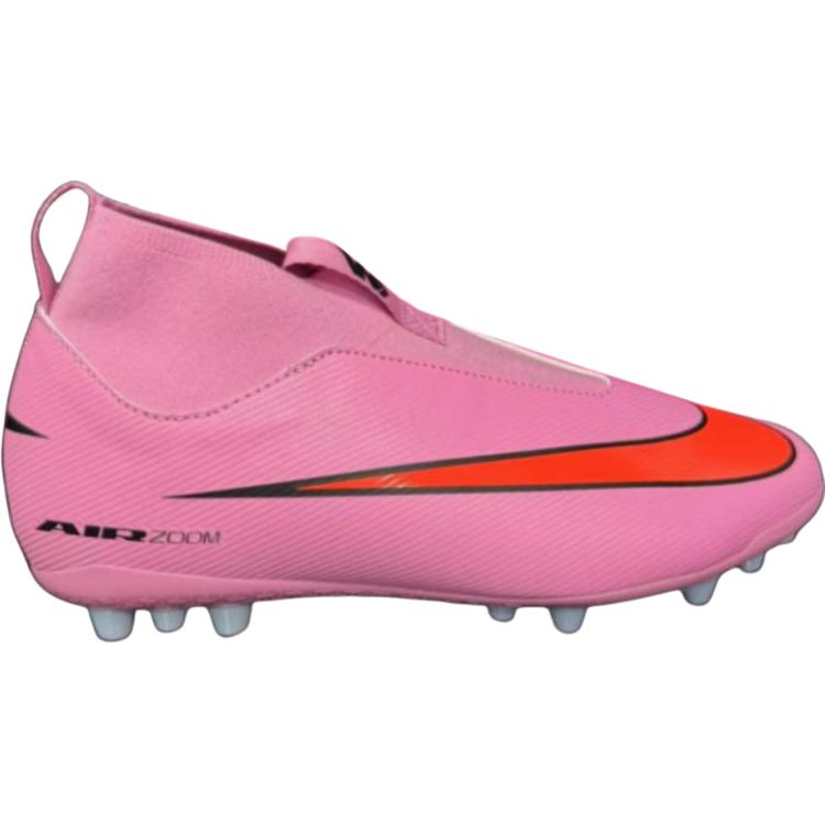 Nike Mercurial Vapor 16 Comfortable Non-Slip Shock Absorbing Durable Mid-Top Kids Soccer Shoes Bright Pink Kids Soccer Shoes FQ8308-600