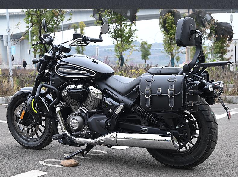 Haojue TR300 PLUS Urban Motorcycle Bumper with Folding Backrest & Side Bag Luggage Rack