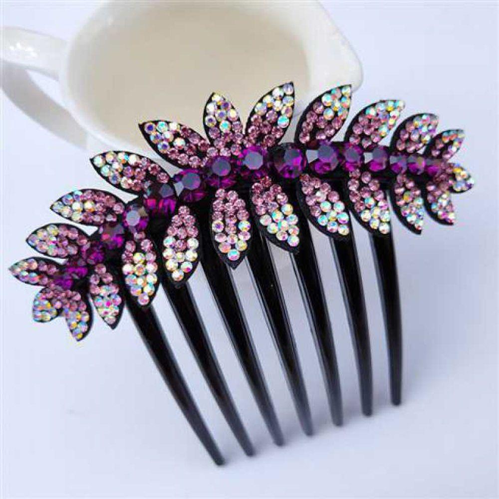 Elegant Hairpins For Girls Flower Leaves Women Hair Comb Hair Claws Korean Barrettes Hair Clips