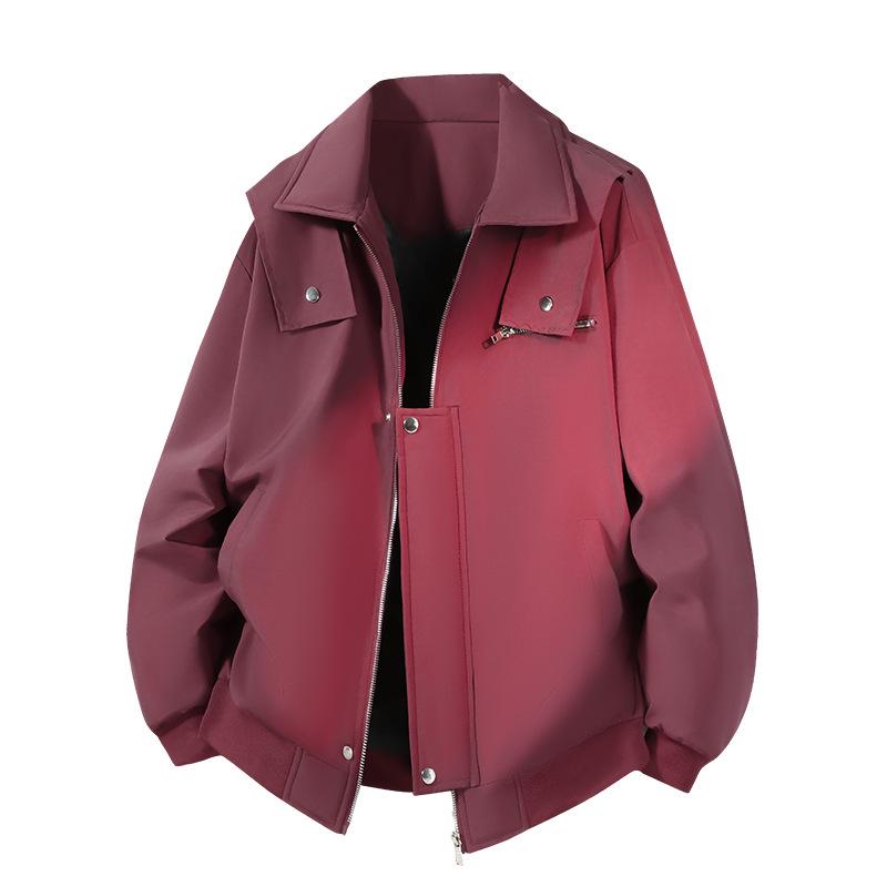 Men s Trendy Versatile Solid Color Workwear Jacket - Padded, Thick, Loose Fit for Autumn & Winter XL