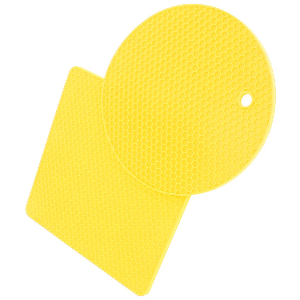 5 PCS 2 Round 3 Silicone Mat Multipurpose Hot Pads for Hot Dishes Tables