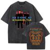 Washed Vintage Rock Band Radiohead In Rainbows Tour 2008 T-shirt Men Women Retro Casual Cotton T Shirts Men's Gothic Streetwear