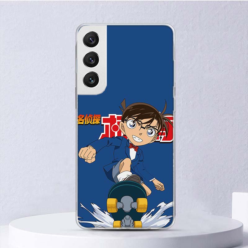 Anime Detective Conan Soft Case For Samsung Galaxy S25 S24 S23 S22 Ultra Phone Cover S20 FE S21 Plus S25Ultra S24U Funda Coque S