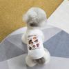 Pet Sleeveless Shirt Strawberry Food Print Pet Tank Top Small Dogs Cats Spring Summer Breathable Clothes Costume Outfit Apparel