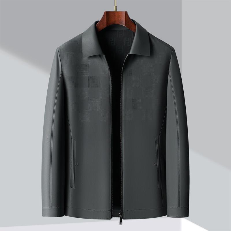 

Новая мужская кожаная куртка высокого класса с лацканами, весенне-осенняя, деловая повседневная короткая куртка, кожаная куртка 4XL