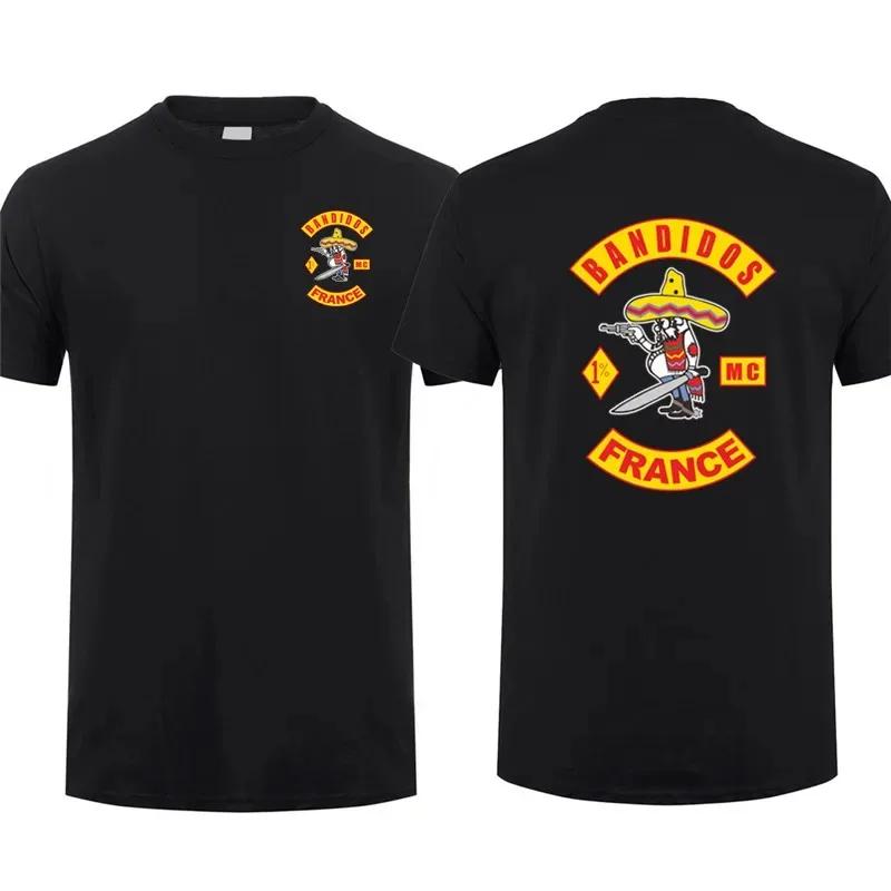 MC Bandidos T-Shirt Niederlande Australien Kanada T-Shirt Herren Kurzarm Baumwolle Kann angepasst werden Länder-T-Shirt Oberteile