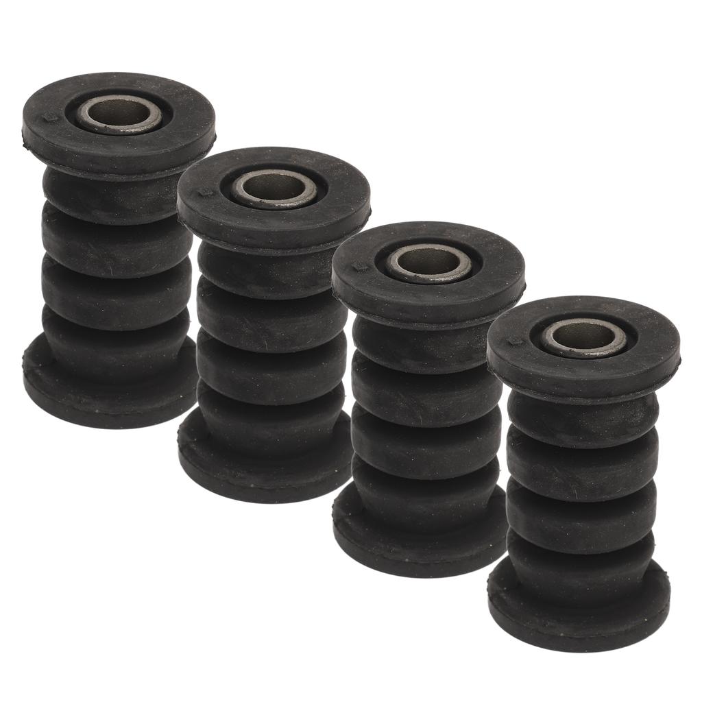 4 Stück M10 10mm Wellen Schwingenarm Halterung Buchse Gummi Stahllegierung Stoßdämpfer Schwingenarm Montagebuchse für ATV