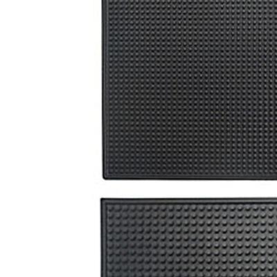 PVC Bar Mat Coasters Wear- Rectangle Coffee Maker Mat Waterproof Non-slip Dishwasher Safe for Home Kitchen