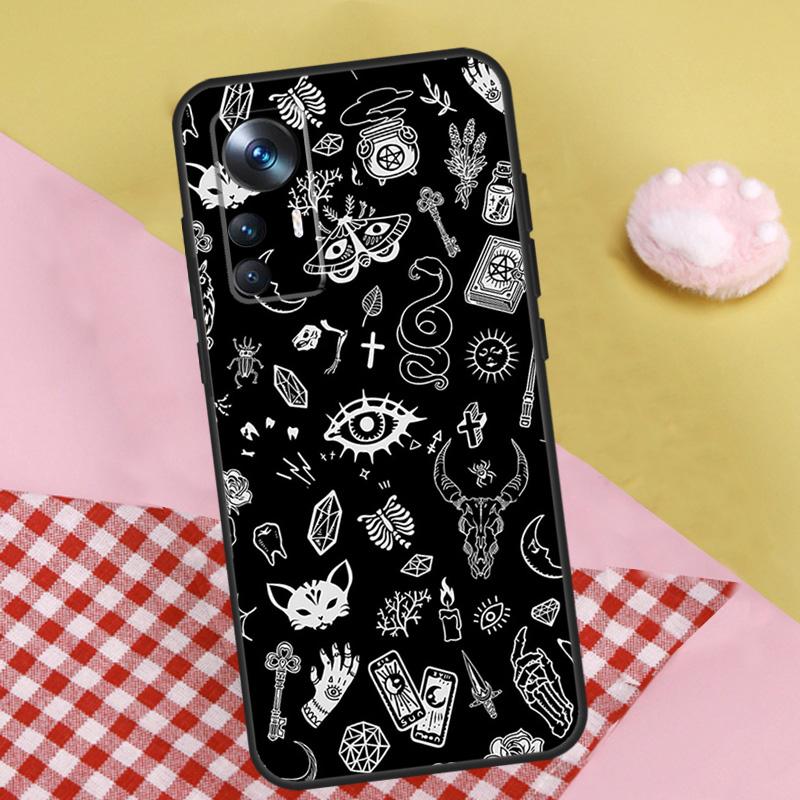 Occult Witchcraft Moon Gothic Witch For POCO X3 X5 Pro M5 M5s F4 X4 GT F3 F5 Case For Xiaomi 13T 11T 12T 13 Pro 12 Lite 12X