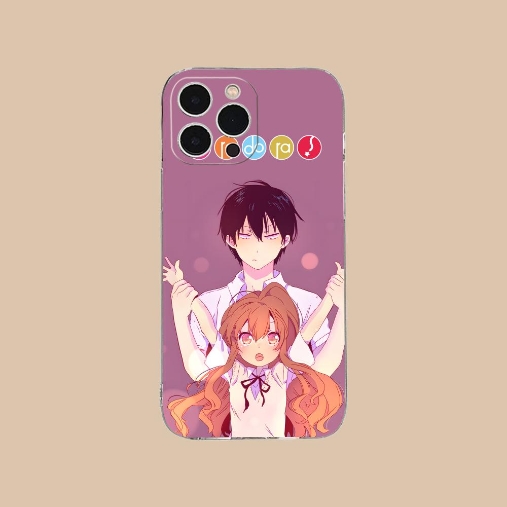 

Anime Toradora Mobile Cell Phone Case for iPhone 17 16 15 14 13 12 11 X XR XS Air Pro Max Plus Mini Clear Colorful Cover Luxury iPhone XS Max