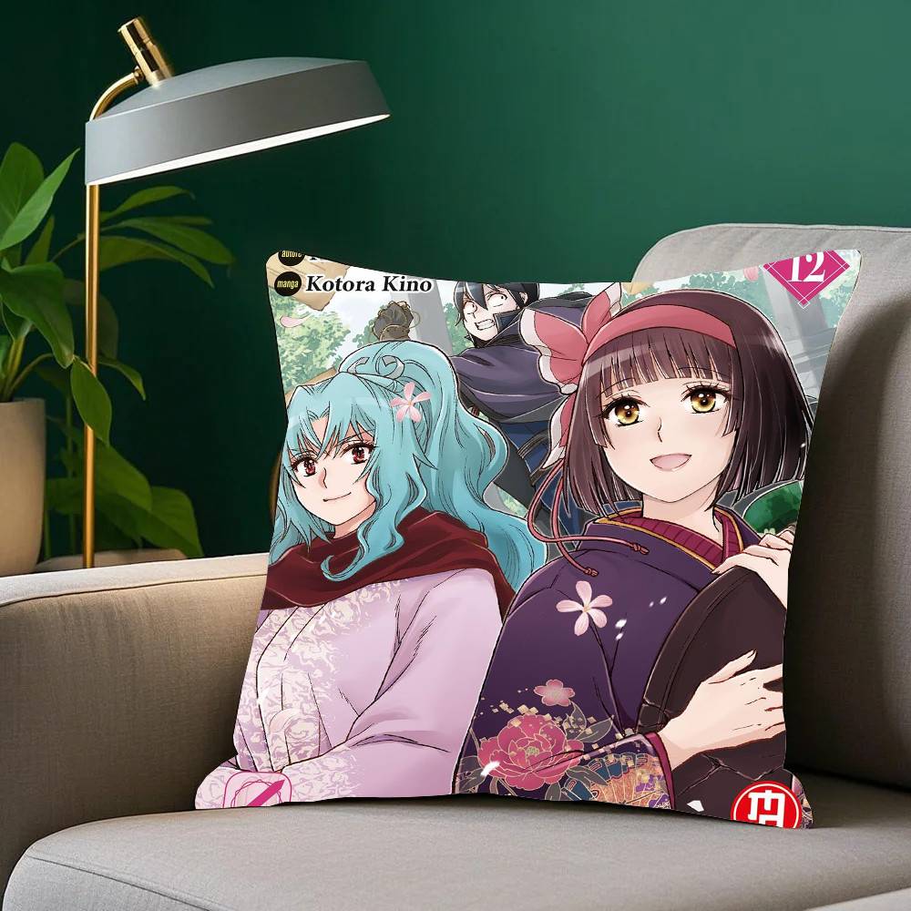ANIME T-Tsukimichi Moonlit Fantasy Pillow Case Home Decor Throw For Sofa Bed Car Room Decor Gift Idea