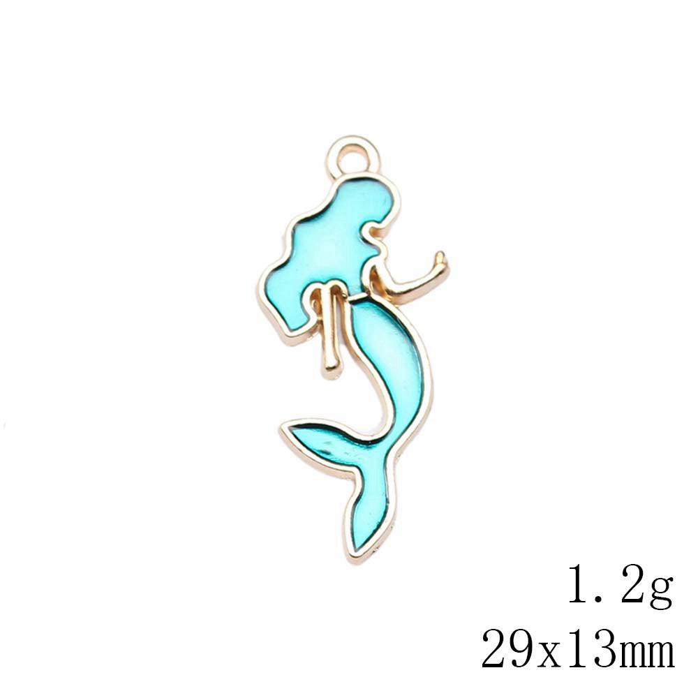 Valentine's Day Charms For Bracelet Flamingo Mermaid Enamel Charms Pendant Home Garden Pendants For Bracelets