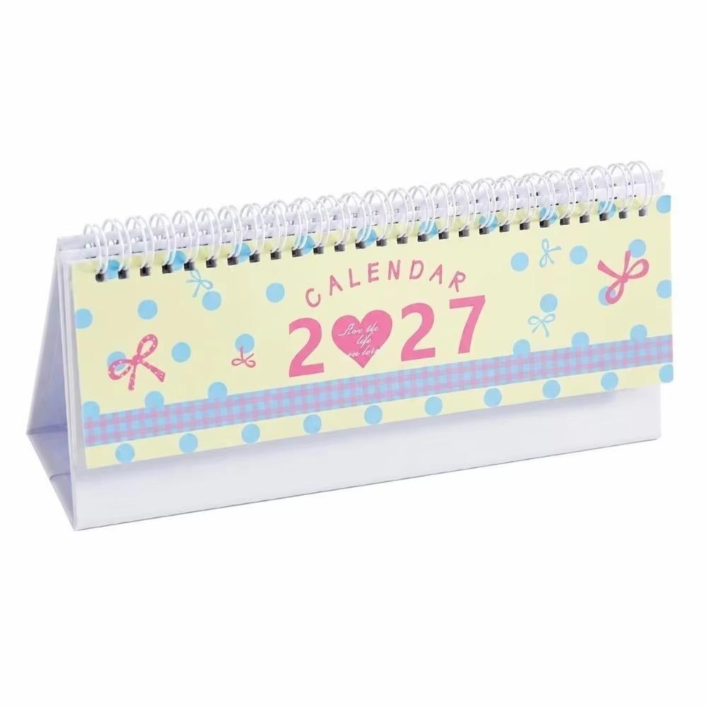 Foldable Stand 2027 Desk Calendar Simple Design Table Calendar INS Standing Calendar Home Office