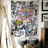 MD Wall Tapestry Aesthetic Wall Hanging Printed Fabric Blanket Decorative Tapestries for Bedroom Living Room Home Decor