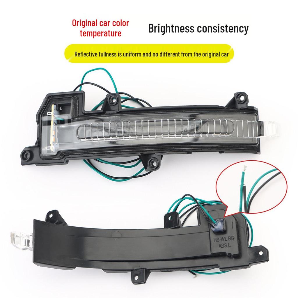 Wuling Bingo Rearview Mirror Accessories 23-25: Backup Camera Shell, Reflective Mirror Frame, Lower Shell with Turn Signal