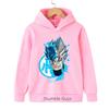 Sweat à capuche imprimé Anime Dragon Ball Goku, Sweat à capuche unisexe pour enfants garçons et filles, Hauts pull à manches longues Super Saiyan pour enfants