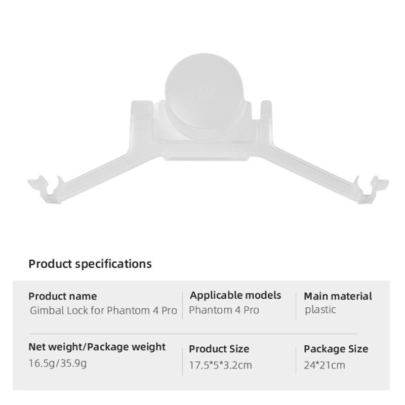 Gimbal Clamp for Phantom 4 Advance 4Pro Pro + Parts 35 Accessories Drone Gimbal Lock Camera Lens for Protection Cover