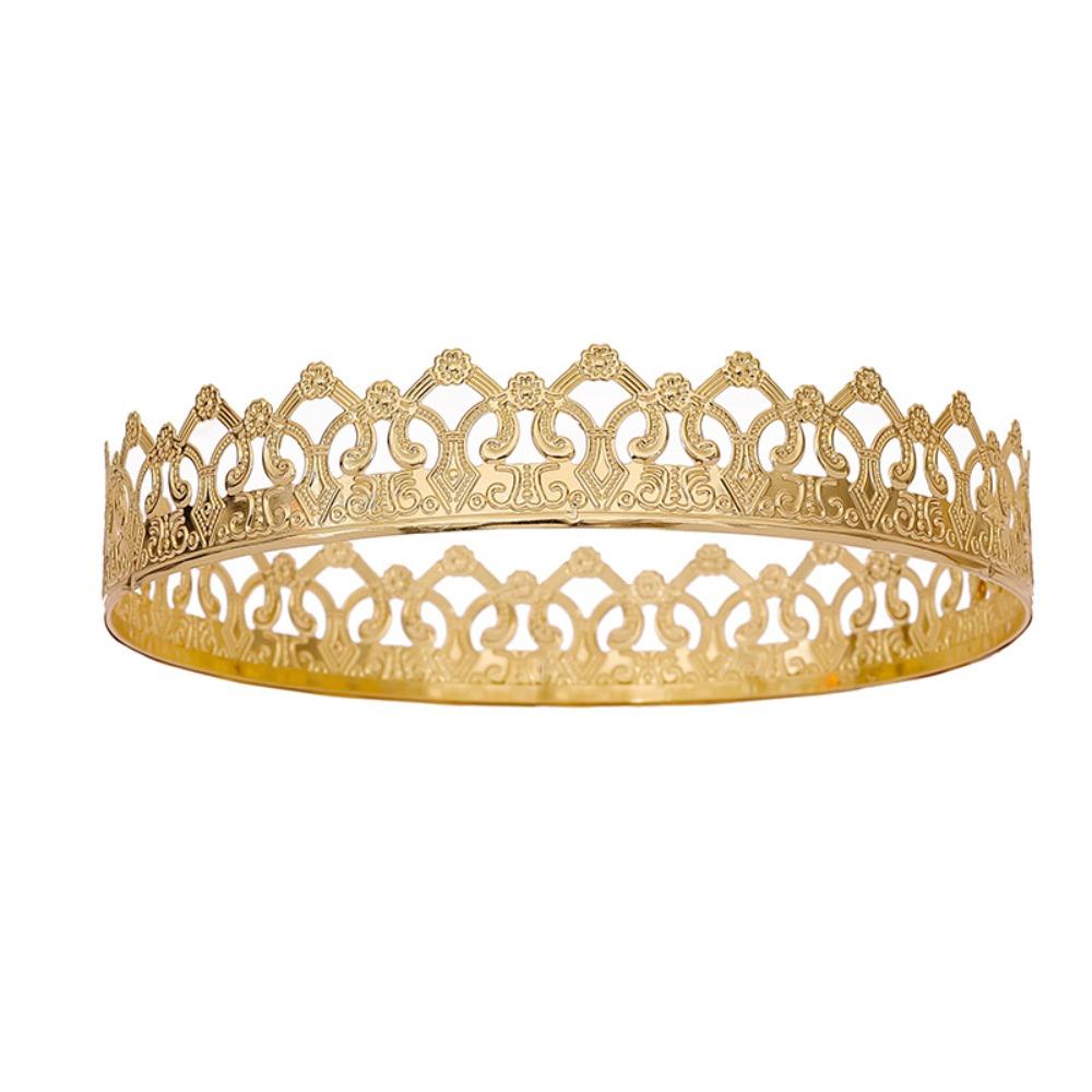 Bar Mitzvah King Crown Hair Hoop Round Tiaras Elegant Prince Crowns  Hair Jewelry