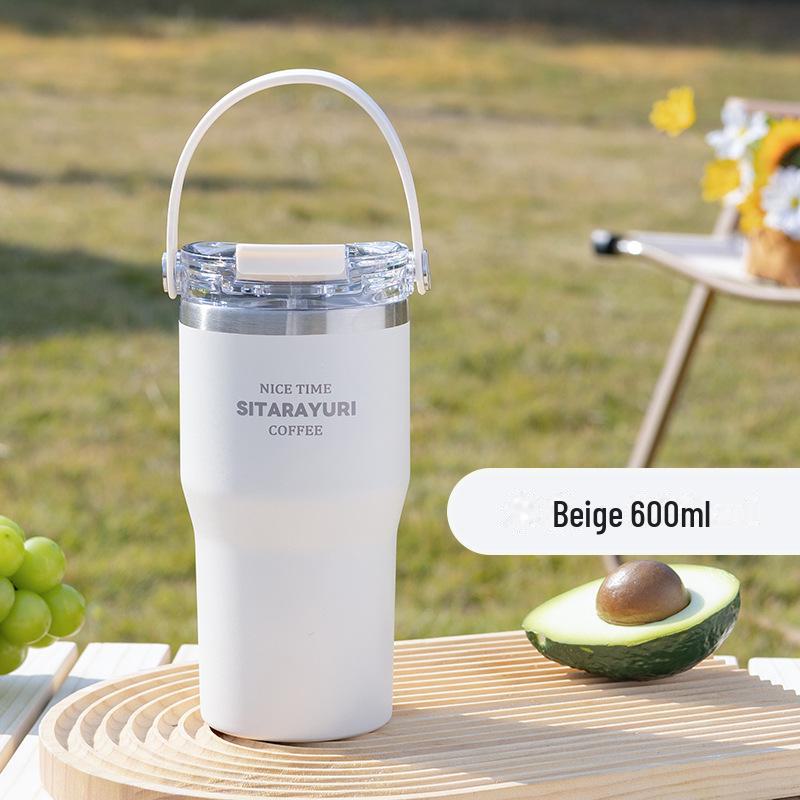 High-Quality Stainless Steel Thermos with Dual Straw - Perfect for Fitness Enthusiasts and Car Use