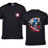 Vibrant Avengers Captain America Printed Short Sleeve Top For Every Season