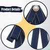 Ladies Bow Tie Brooch Gift, Elegant, Bowknot Collar Clothing Accessory for Dress Blouse Shirt