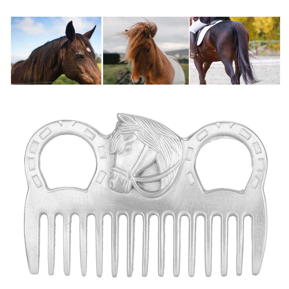 Portable Livestock Horse Hair Metal Comb Polishing Technology Cleaning Opening Knot Supply