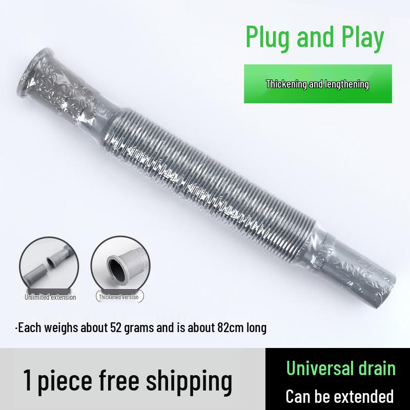 Универсальная противозапаховая герметичная сливная труба и пробка для раковины
