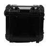 Motorcycle Top Case 45L Aluminum Alloy Handle Water Proof Anti Theft Lock System Universal Black