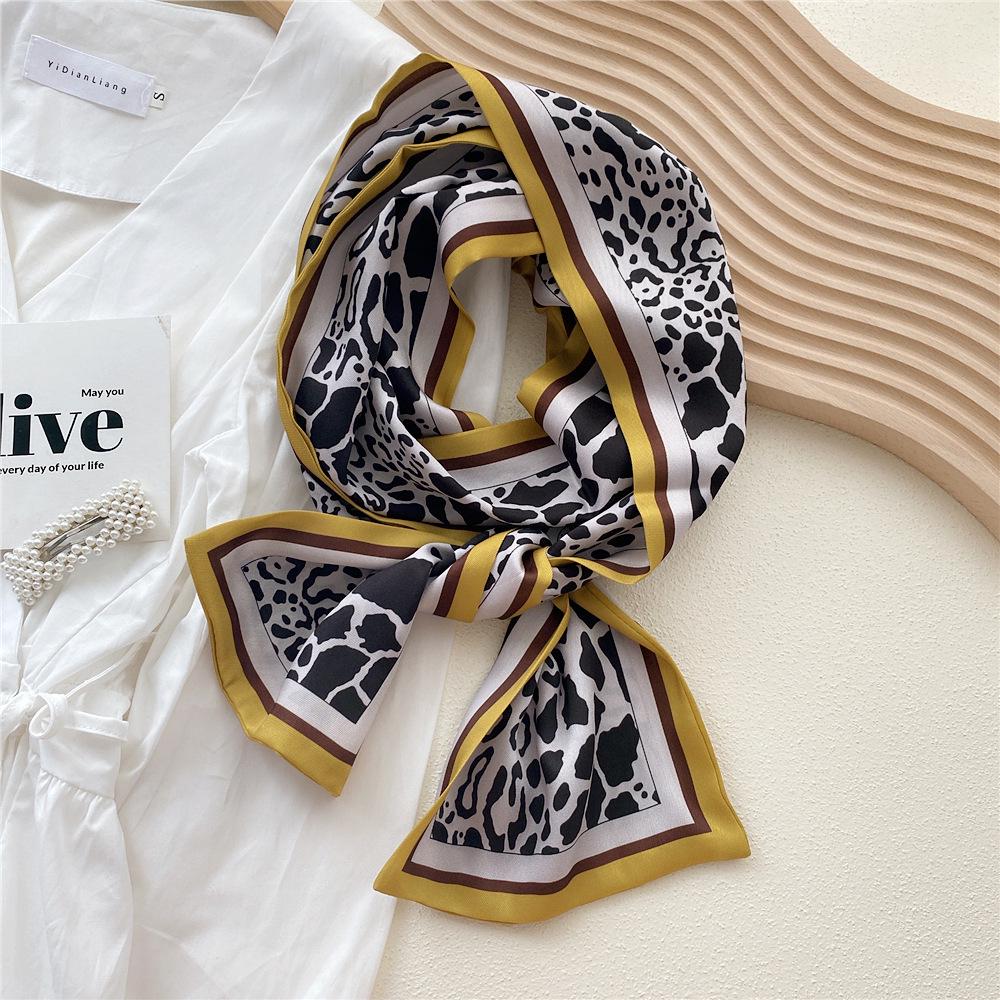 Silk Scarf for Women - Elegant Spring & Autumn Design, Lightweight & Fashionable