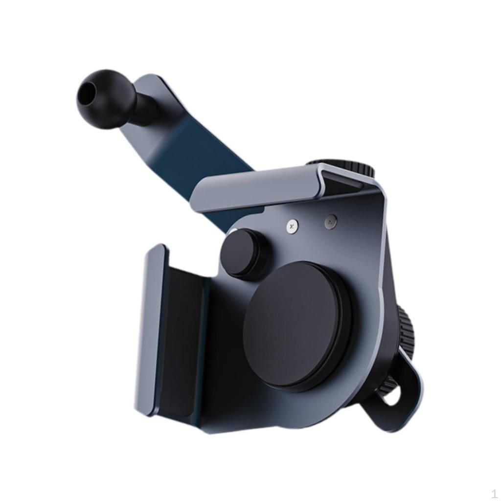 360° Rotatable Alloy Car Screen Phone Holder Corner Mount Non-obstructive View Clip Universal