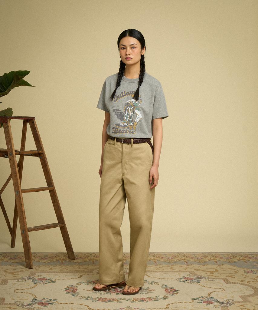 Beulonseun Western Boot Loopwheeled Graphic Tee Melange