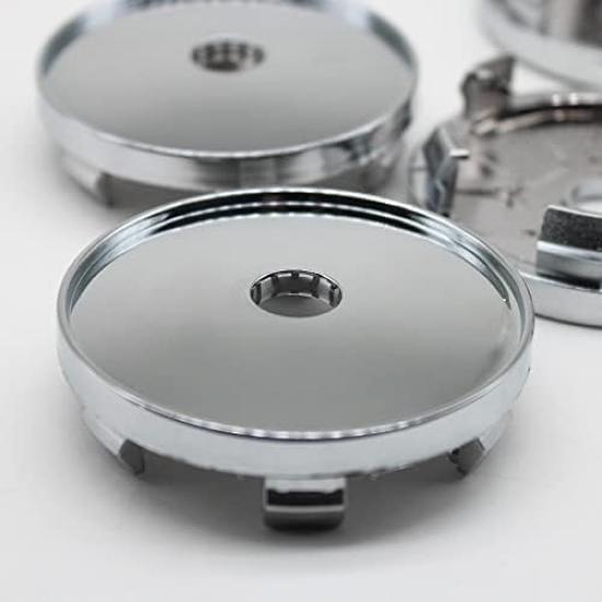 Universal Daihatsu Wheel Center Compatible with and All Compatible with 60mm Wheel Emblem and Car Set of 4 and Caps, Hijet, Rocky, Atrai, Taft,