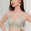 Seamless Lingerie Women's Semi-fixed Cup Gathering Bra for Breast Retraction and Anti-sagging Thin Design Without Underwire Push Up Bra