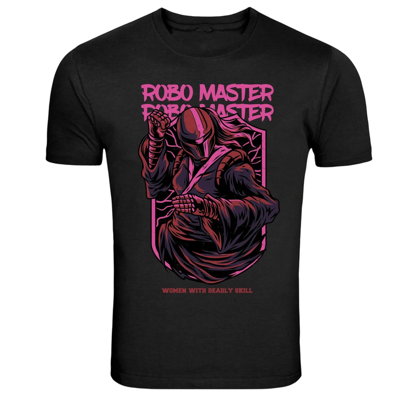 Robo Master Female Warrior Graphic T-Shirt 2XL